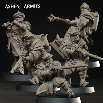 Ashen Armies -  Gilded Dominion - Azebs (5 Models) (14 Vers.)