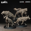 Ashen Armies - Sanctified Legion - Combat Dogs (4 Models)