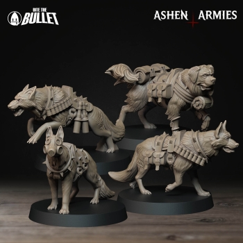 Ashen Armies - Sanctified Legion - Combat Dogs (4 Models)