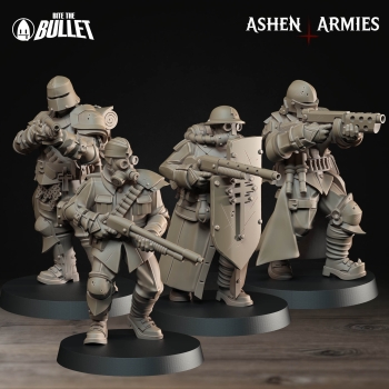 Ashen Armies - Sanctified Legion - Militia (4 Models)