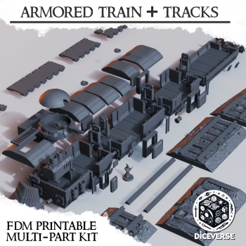DiceVerse - Armored Train - wydruk FDM - Trench Crusade