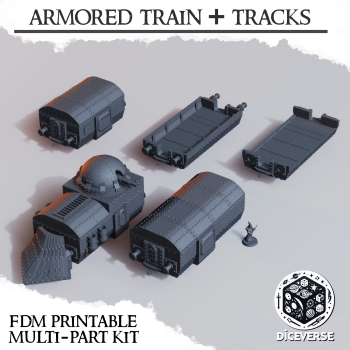 DiceVerse - Armored Train - wydruk FDM - Trench Crusade