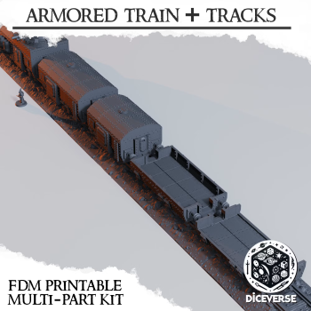 DiceVerse - Armored Train - wydruk FDM - Trench Crusade