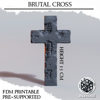 DiceVerse -Trench Terrain: Brutal Cross - wydruk FDM - Trench Crusade